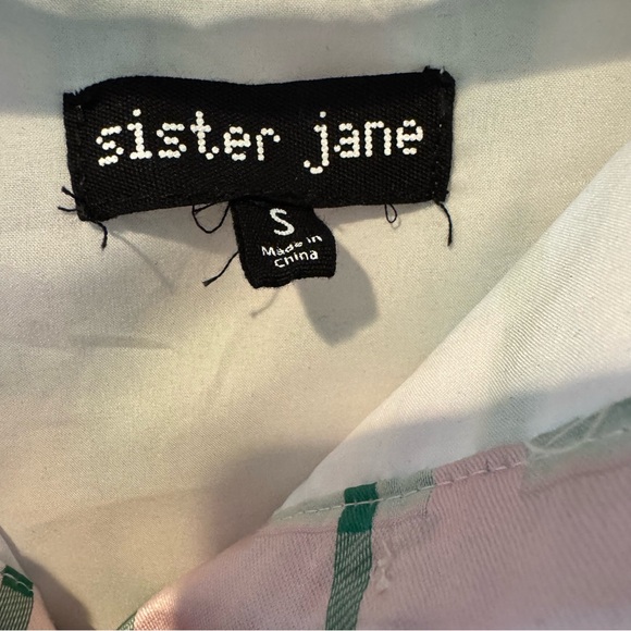 Dream Sister Jane Stuck at Sea Pink Green Plaid Dress | S - Picture 5 of 8